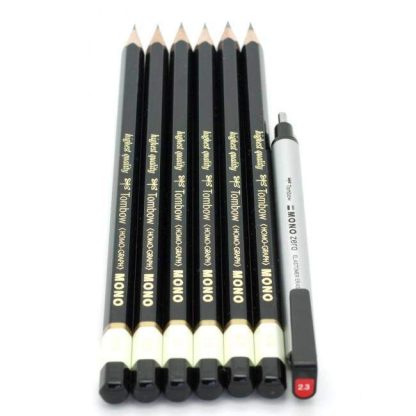 Tombow Mono grafit ceruza 6db + Mono Zero radír egy készletben - Image 3