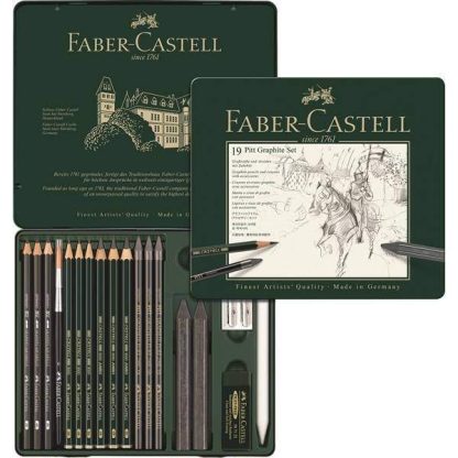 Faber-Castell Pitt grafitceruza készlet 19 db-os fém dobozban - Image 2