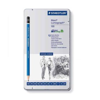 Staedtler Mars Lumograph grafitceruza készlet 12db "puha"