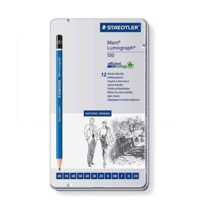 Staedtler Mars Lumograph grafitceruza készlet 12db "puha"