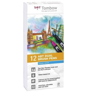 Tombow ABT kéthegyű filctoll alapszínek