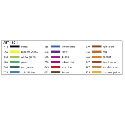 Tombow Dual Brush 18 db alapszín