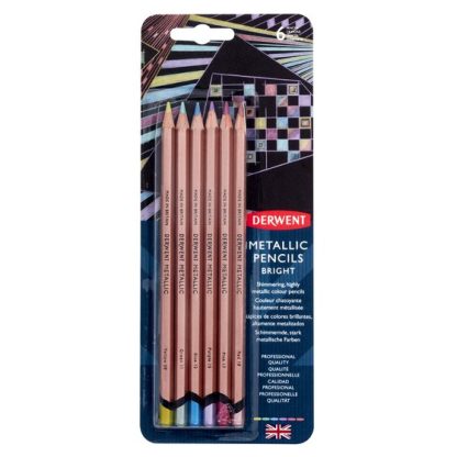 Derwent Metallic metálceruza készlet 6db-os - élénk színek