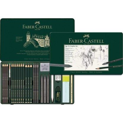 Faber-Castell Pitt grafitceruza készlet 26 db-os, fém dobozban - Image 2