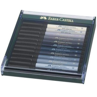Faber-Castell Pitt ecsetfilc 12 db-os, szürke árnyalatai