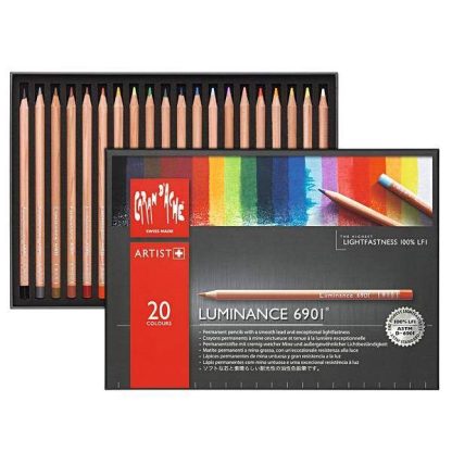 Caran d'Ache Luminance művész színesceruza, 20 db-os készlet - Image 2
