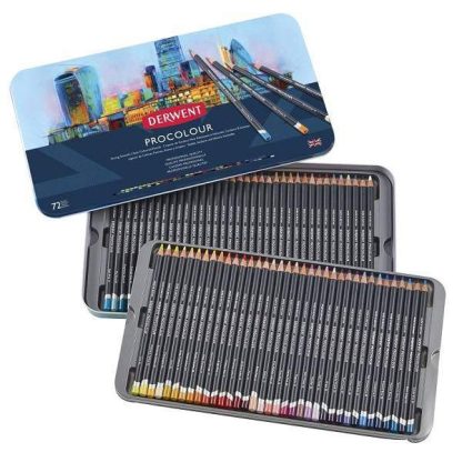 Derwent Procolour 72 db-os készlet, nyitott doboz