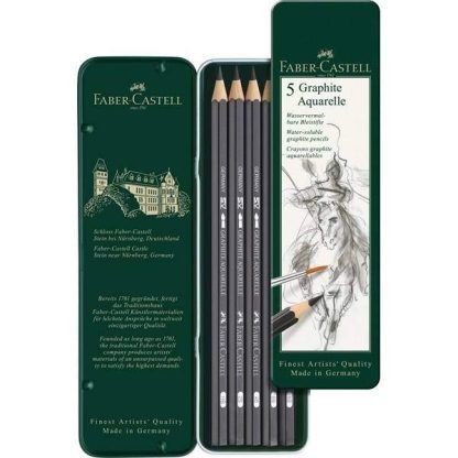 Faber-Castell akvarell grafitceruza, 5 db-os készlet - Image 2