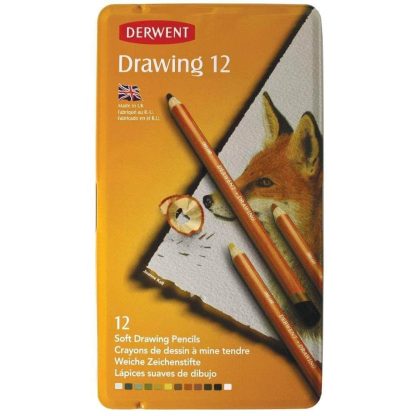 Derwent Drawing 12 db-os színes ceruza készlet fémdobozban - Image 4