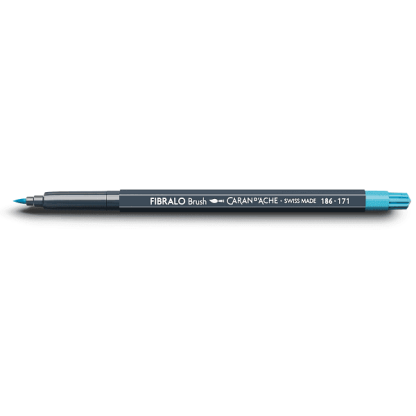 Caran d'Ache Fibralo Brush kék ecsetfilc