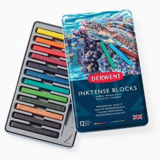 Derwent Inktense Blocks 12 db-os akvarellkréta készlet