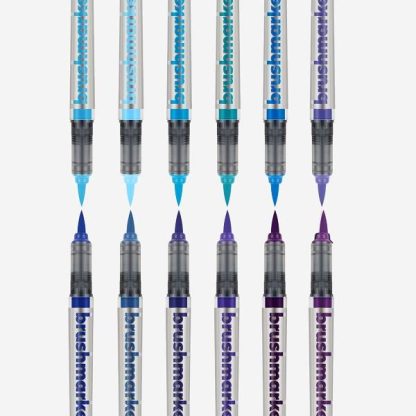 Karin Brushmarker PRO ecsetfilc 12 db-os készlet - Kék árnyalatok - Image 2