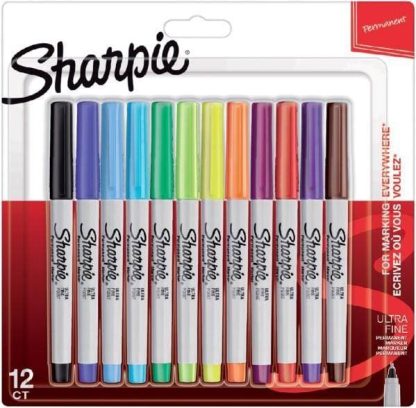 Sharpie Permanent Marker Ultra Fine alkoholos filc készlet 12 db-os készlet