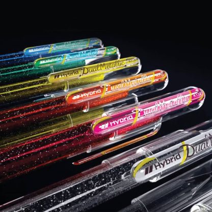 Pentel Hybrid Dual Metallic kétszínű, csillámos zselés toll - Image 2