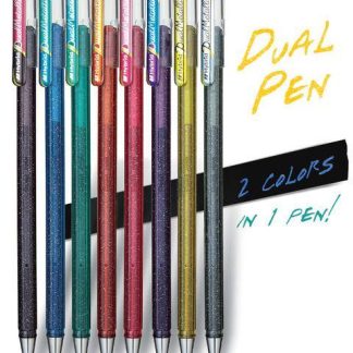 Pentel Hybrid Dual Metallic kétszínű, csillámos zselés toll