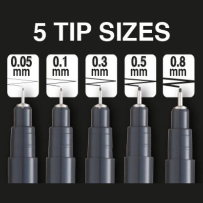 Pentel Pointliner műszaki tűfilc - színes - Image 3