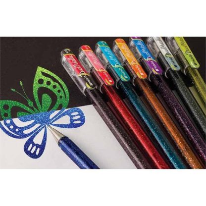 Pentel Hybrid Dual Metallic kétszínű, csillámos zselés toll - Image 4