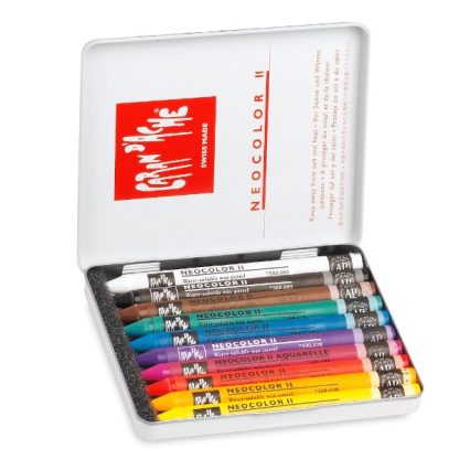 Caran d'Ache Neocolor II elmosható olajpasztell, 10 db
