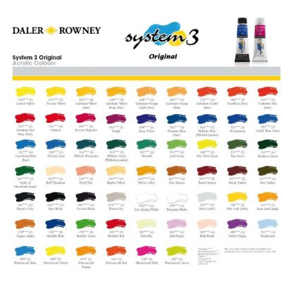 Daler-Rowney System3 színskála