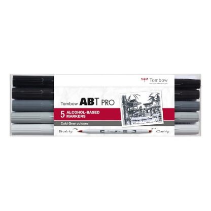 Tombow ABT PRO 5 db-os hideg szürke árnyalatok