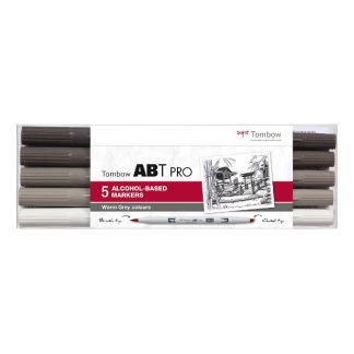 Tombow ABT PRO 5 db-os meleg szürke árnyalatok