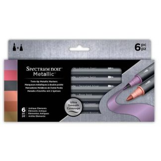 Spectrum Noir metál marker, 6 db-os készlet - Antik elemek