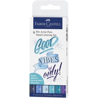 Faber-Castell kalligráfia, kék ecsetfilc készlet