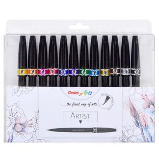 Pentel artist sign brush pen 12 set