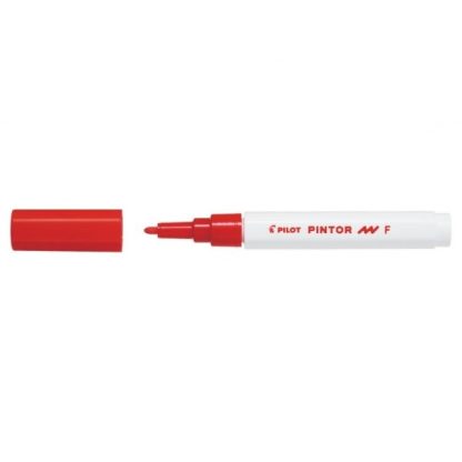 Pilot Pintor dekormarker F (1 mm), piros