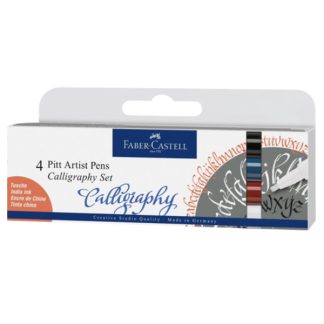 Faber-Castell Pitt kalligrafikus filckészlet, 4 db, alapszínek