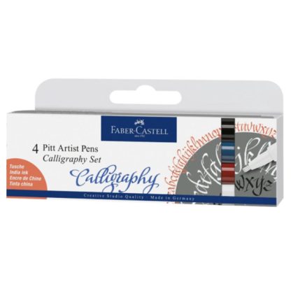 Faber-Castell Pitt kalligrafikus filckészlet, 4 db, alapszínek