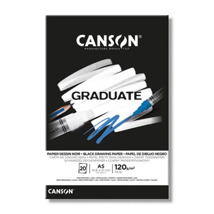 Canson Graduate fekete lapos rajztömb, több méretben - Image 4