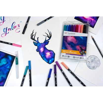 Tombow ABT Dual Brush Pen- 10 db, Galaxy colours - Image 2