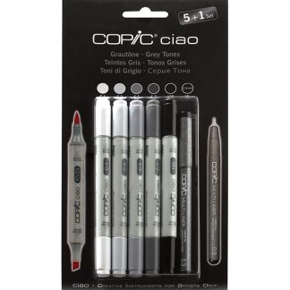 Copic Ciao alkoholos marker készlet, 5+1 db, szürke árnyalatok