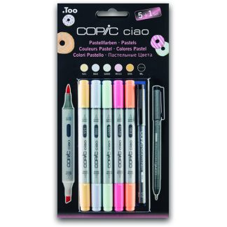 Copic Ciao alkoholos marker készlet, 5+1 db, pasztell árnyalatok