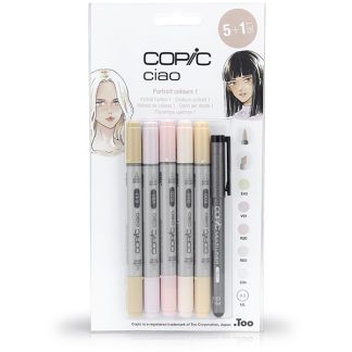 Copic Ciao alkoholos marker, 5+1 darabos készlet - Portré 1