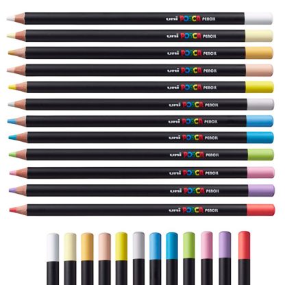 UNI Posca olajbázisú színesceruza készlet, 36 db - Image 2