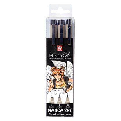 Sakura Pigma Micron toll, 3 db-os készlet, többféle méret - Image 6