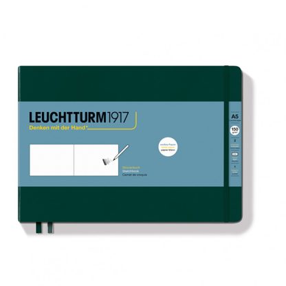 Leuchtturm1917 vázlatfüzet, fekvő - Forest Green