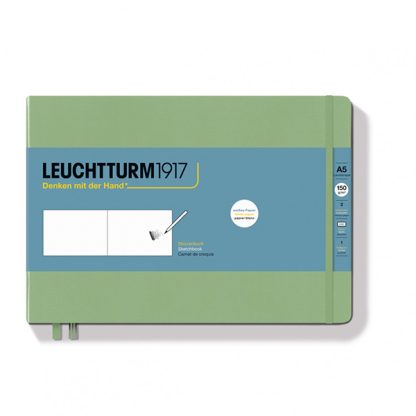 Leuchtturm1917 vázlatfüzet, fekvő - Sage