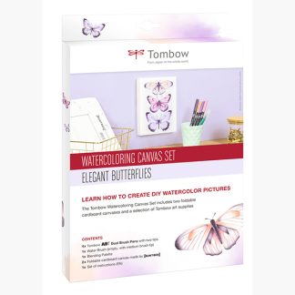 Tombow akvarell vászon készlet - elegant butterflies