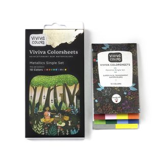Viviva Colorsheets akvarellfesték - Metallics
