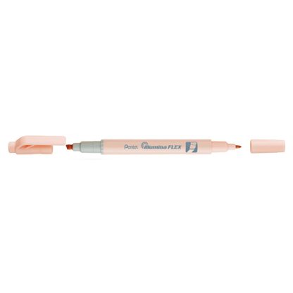 Pentel Illumina Flex kétvégű szövegkiemelő- pasztell narancs