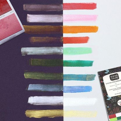 Viviva Colorsheets akvarellfesték - Metallics