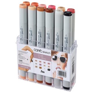Copic Sketch alkoholos marker készlet, 12 db - portré színek