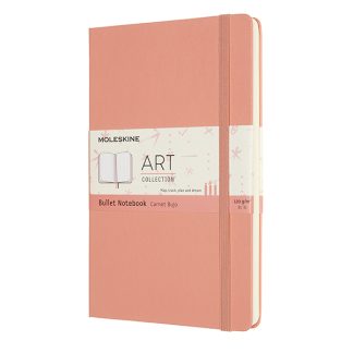 Moleskine Bullet Notebook, pontozott lapos - Coral Pink