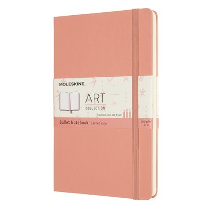 Moleskine Bullet Notebook, pontozott lapos - Coral Pink