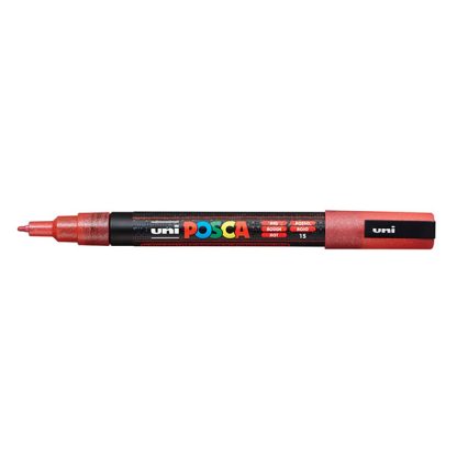 Uni Posca, 3M - Csillámló piros
