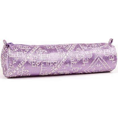 Clairefontaine tolltartó, textil - lila mintás