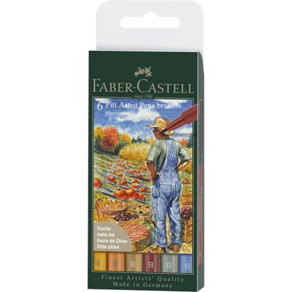 Faber-Castell Pitt Artist ecsetfilc készlet, 6 db - aratás
